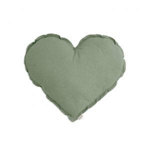 Numero 74 Heart Cushion Sage Green Small 34cm