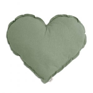 Numero 74 Heart Cushion Sage Green Medium 42cm