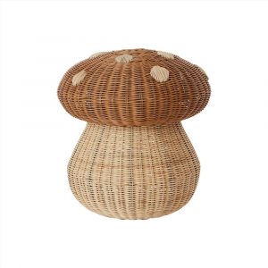 OYOY Mushroom Storage Basket Natural