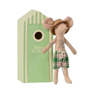 Maileg Beach Mouse In Cabin Dad