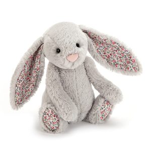 Jellycat Bashful Bunny Small Blossom Silver