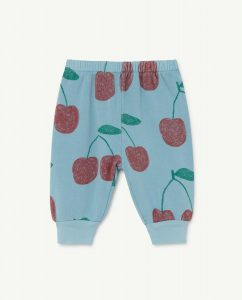 The Animal Observatory AW21 Baby Dromedary Trousers Cherries Soft Blue