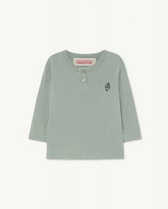 The Animal Observatory AW21 Baby Whistler T-Shirt Logo Soft Green