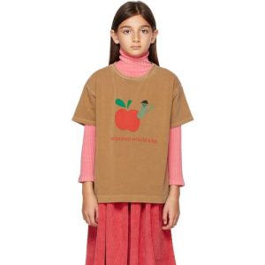 Weekend House Kids AW21 Apple T-Shirt Camel