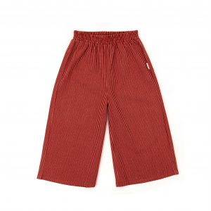 Olive + The Captain SS21 Broome Stripe Culottes Burgundy