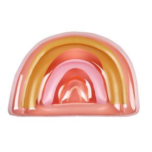 Sunnylife Float Away Lie-On Inflatable Rainbow Peachy Pink