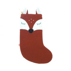 Kikadu Fawn Santa Boot Stocking Rust