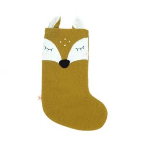 Kikadu Fawn Santa Boot Stocking Mustard