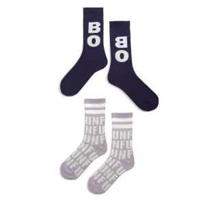 Bobo Choses AW21 Bobo and Fun Long Socks Limonges / Lilac 2PK