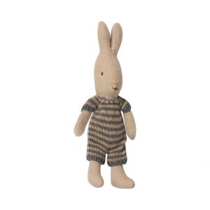 Maileg Rabbit Micro Knitted Suit Dusty Blue