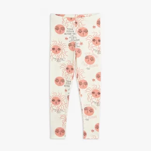 Mini Rodini SS22 Moon and Sun Legging Pink