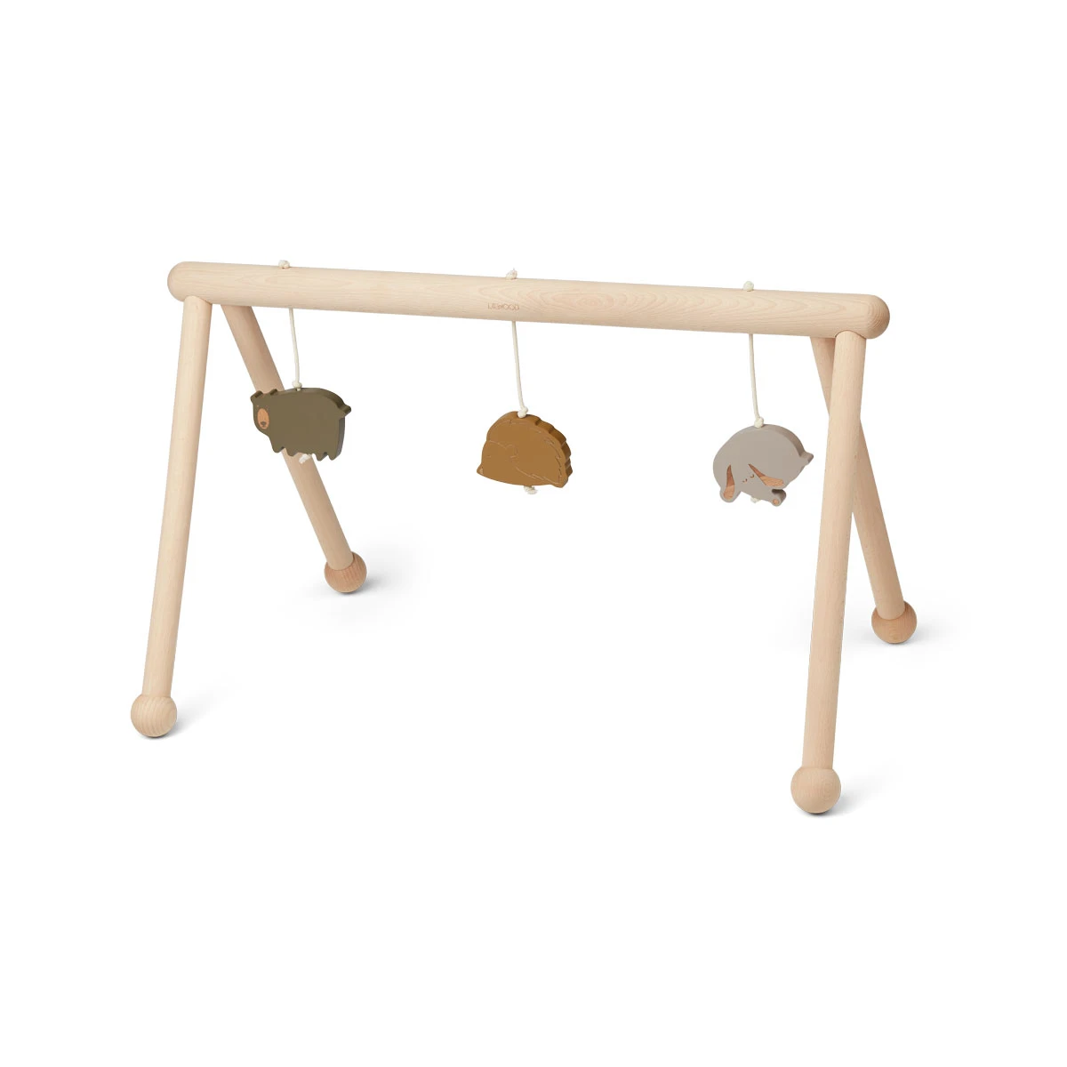 Liewood Ernie Wooden Playgym With Accessories Friendship Golden Caramel Multi Mix