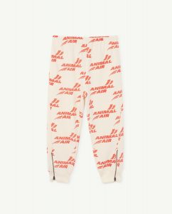 The Animal Observatory SS22 Kids Panther Sweatpants Animal Air White