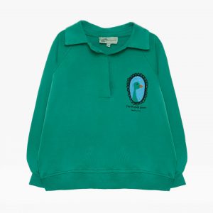 Weekend House Kids SS22 Duck Polo Sweatshirt Green