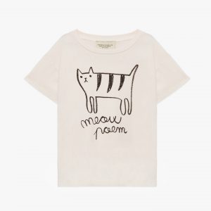 Weekend House Kids SS22 Cat T-Shirt Off-White