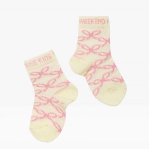 Weekend House Kids SS22 Pink Lace Socks