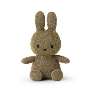 Miffy Plush Doll Sitting Sparkly Gold 23cm