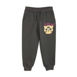 Mini Rodini AW22 She Sees Everything Embroidered Sweatpants Black