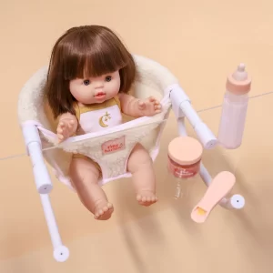Tiny Harlow Dolls Portable Feeding Table Chair Seat Sherpa