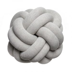 Design House Stockholm Knot Cushion White Grey