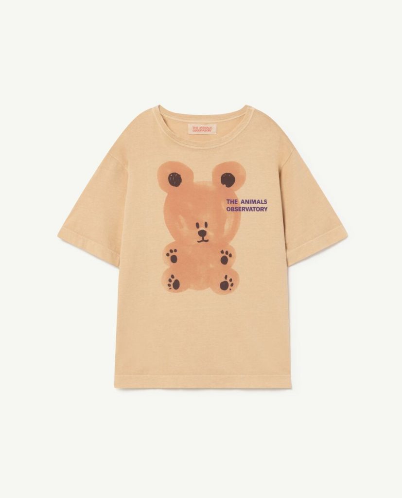 The Animal Observatory AW22 Kids Rooster Oversize T-Shirt Brown Bear ...