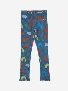 Bobo Choses AW22 Leggings Playful All Over Midnight Blue