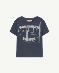 The Animal Observatory AW22 Kids Rooster T-Shirt Northern Lights Deep Blue