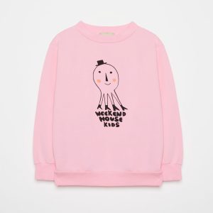 Weekend House Kids AW22 Octopus Sweatshirt Pink