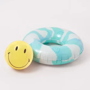 SUNNYLiFE Pool Ring & Ball Set Smiley