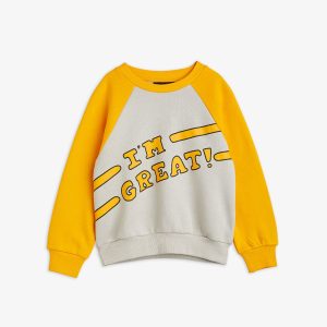 Mini Rodini AW22 Sweatshirt I am Great Orange