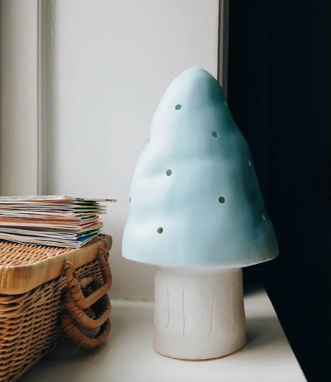 Egmont Heico Mushroom Lamp Small Light Blue - Image 4