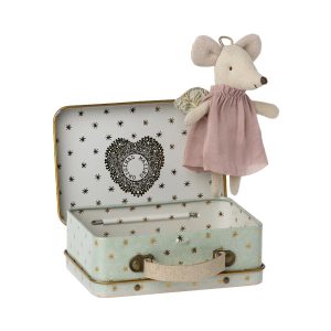 Maileg Mouse in Suitcase Angel