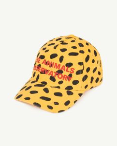 The Animal Observatory SS23 Hamster Cap Cheetah Yellow