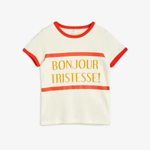 Mini Rodini SS23 T-Shirt Bonjour Tristesse Red / White