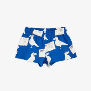 Mini Rodini SS23 Sweatshorts Pigeons Blue