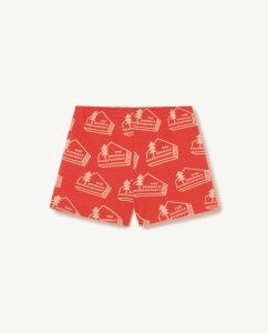 The Animal Observatory SS23 Kids Poodle Shorts Red