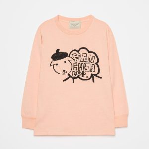 Weekend House Kids AW22 Sheep Long Sleeve T-Shirt Peach