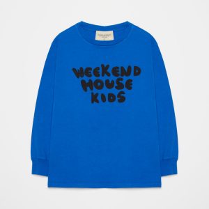 Weekend House Kids AW22 Logo Long Sleeve T-Shirt Royal Blue