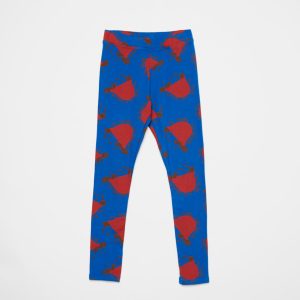 Weekend House Kids AW22 Turtle Hat Leggings Fleeced Lined Royal Blue