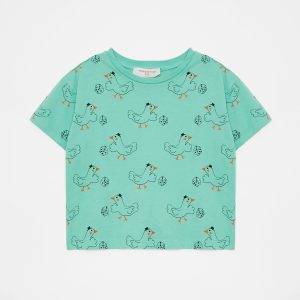 Weekend House Kids SS23 Goose Oversized T-Shirt Green