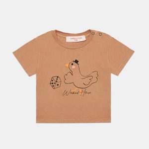 Weekend House Kids SS23 Baby Goose T-Shirt Camel