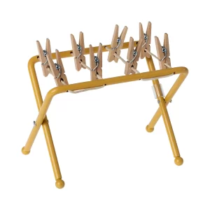 Maileg Drying Rack for Mouse with Pegs Yellow