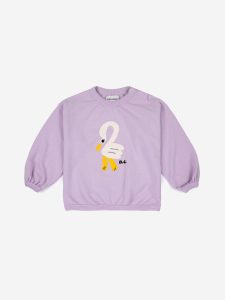 Bobo Choses SS23 Baby Sweatshirt Pelican Lavender