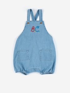 Bobo Choses SS23 Baby Romper B.C Sail Rope Denim