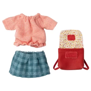 Maileg Clothes & Bag for Big Sister Mouse Red