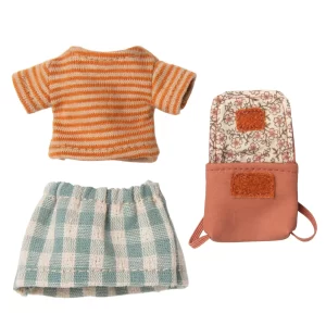 Maileg Clothes & Bag for Big Sister Mouse Rose