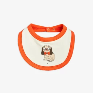 Mini Rodini SS23 Mini Babies Bib Off White / Red