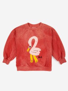 Bobo Choses SS23 Kids Sweatshirt Pelican Red