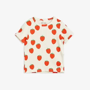 Mini Rodini SS23 Strawberries AOP Short Sleeve T-Shirt