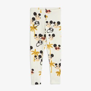 Mini Rodini SS23 Ritzratz Leggings Off White